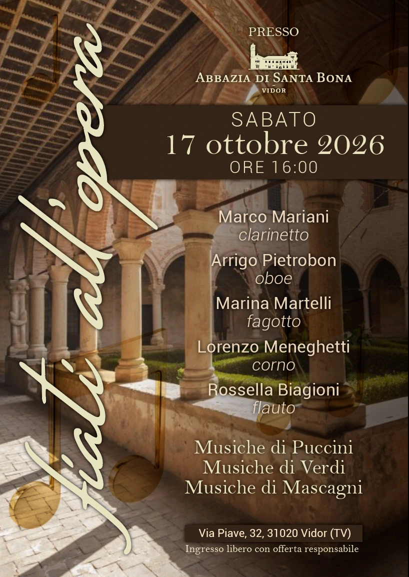 Poster for the concert Fiati all’opera